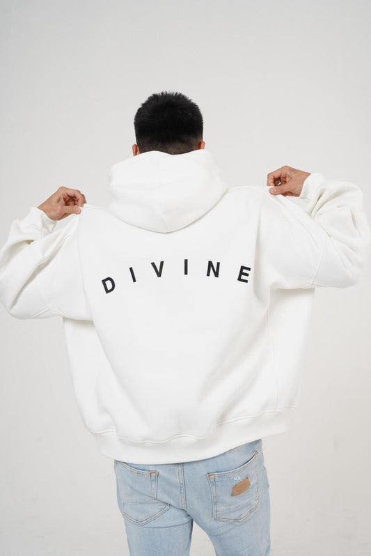 Hoodie white divine